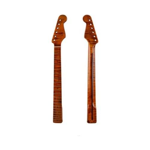 21 fret fine tiger pattern maple one-piece guitar neck