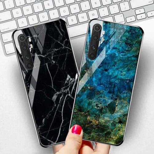 Marble Stone Case For Xiaomi Mi Note 10 Lite Case Tempered Glass on Xiaomi Poco X3 NFC F2 Pro Pocophone F1 Mi 10 Ultra Cover