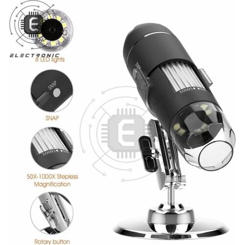 1600X Mega Pixels Digital Microscope Microscopio Magnifier Electronic Stereo USB Endoscope Camera X4D-30W-D /A/C