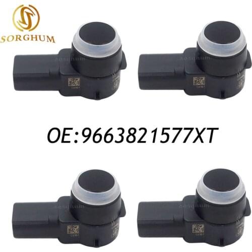4PCS PDC Parking Sensor For Peugeot 307 308 407 RCZ Citroen C4 C5 C6 PSA9663821577 9663821577XT 9663821577
