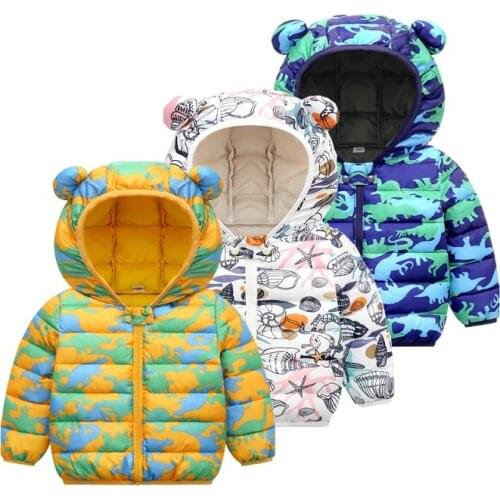 Childrens Clothing 2021 Spring And Autumn Winter New Cartoon Childrens Down Cotton Padded Jacket Childrens Cotton Padded Jack