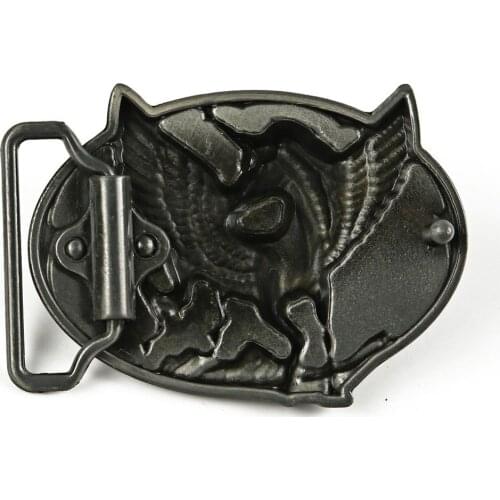 Men Belt Buckle Vintage Unicorn Mythical Horse Belt Buckle for Leather Belt