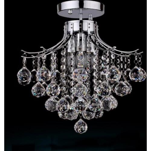 European crystal ceiling lamp modern minimalist living room lamp bedroom restaurant study clothing store ceiling lamp fixture