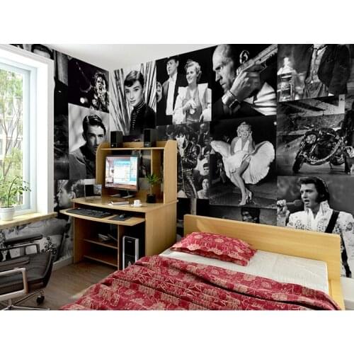 Peopel Photo Mural 3D Wallpapers for Living Room Bedroom Oil Painting Non Woven Wall Art Decor 3d wallpapers for wall
