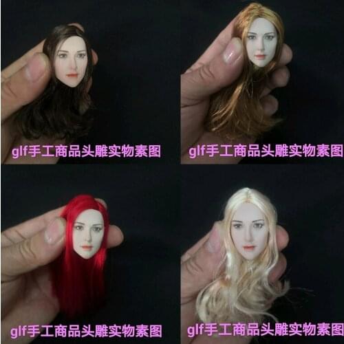 1:6 doll Europe and America beauty head carving model hair transplant beauty head carving 12 inch woman doll available