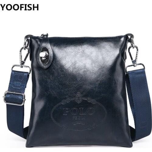 Hot Selling High Quality PU leather messenger bag fashion mens shoulder bag casual briefcase waterproof Crossbody bag ZX-002
