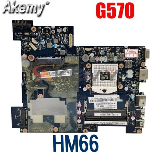 Laptop motherboard For LENOVO Ideapad G570 HM66 Mainboard PIWG2 LA-675AP DDR3 Full tested