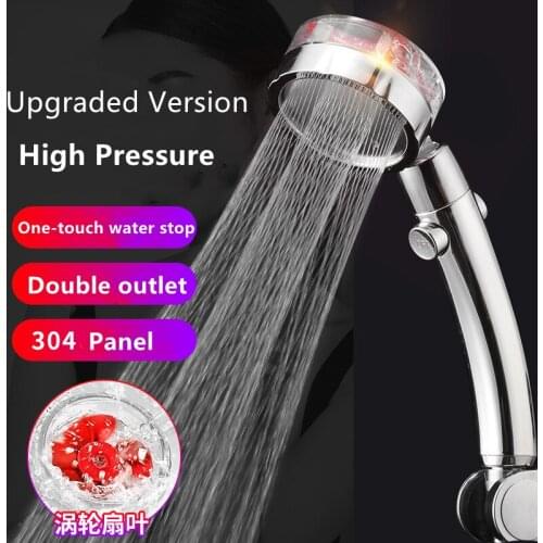 2020 New Shower Head High Pressure Detachable 360 Rotating Pressurized Jetting Shower Head Filter For Water Bathroom Bath Shower