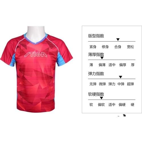 New Original Stiga Children table tennis jersey boy and girl table tennis match T shirt Sports T shirts