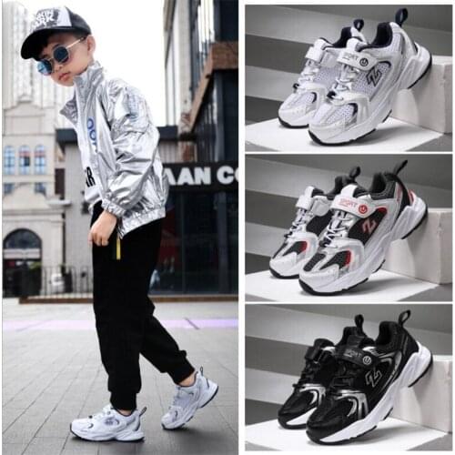 2021 spring and autumn new childrens sports shoes fashion leisure breathable mesh sports shoes boys' and girls' running shoes