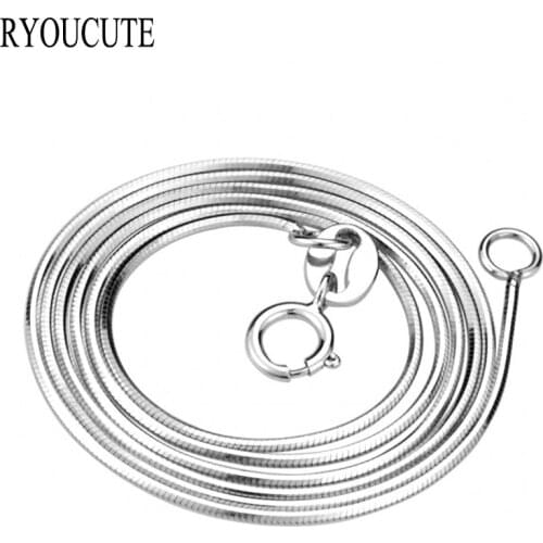 New Arrivals Silver Color Snake Chain Necklaces for Women Wedding Long Necklaces Statement Jewelry