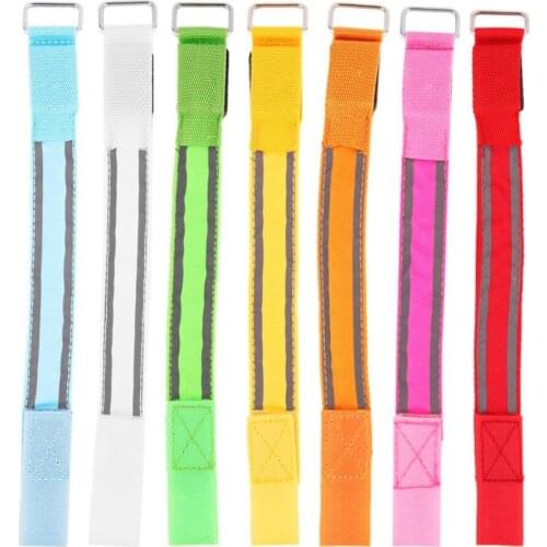 Arm Warmer Belt Bike LED Luminous Armband LED Safety Sports Reflective Belt Strap Snap Wrap Light up Arm Band Armband