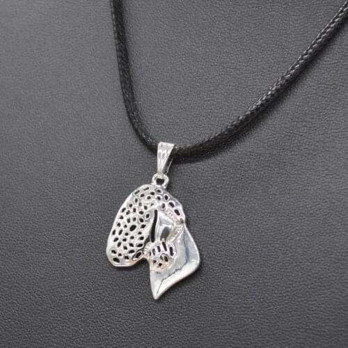 Rope Chain Dog Head Necklaces Women Alloy Bedlington Terrier Necklaces Drop Shipping