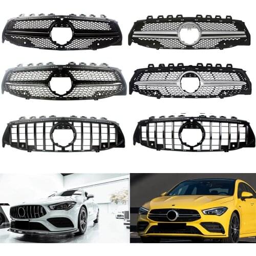 Car Front Racing Billet Bumper Grille Upper Facelift Grill For Mercedes-Benz CLA- Class W118 2020 2021