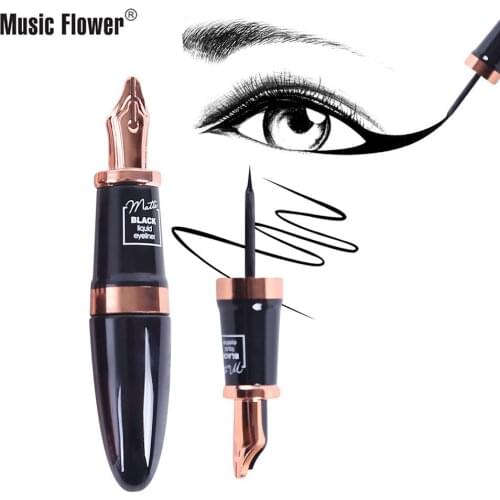 Music Flower Waterproof And Sweatproof Eyeliner Wholesale Fountain Pen-Shaped Smooth Anti-Smudge Makeup Cosmetic Gift M5091