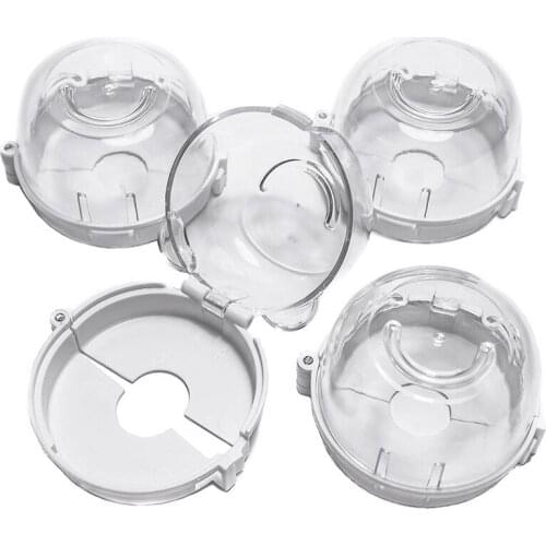 Clear Safety Oven Knobs Cover 4 Pack - Baby Proofing Protection Lock for Ovens/Stoves When Kids, Children, Toddler Around - Prot