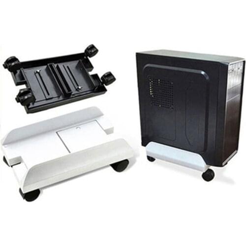 Adjustable Width Removable Stable CPU Stand Base Rack Desktop Brake with Wheels Computer Cases Host Bracket Waterproof CPU Stand