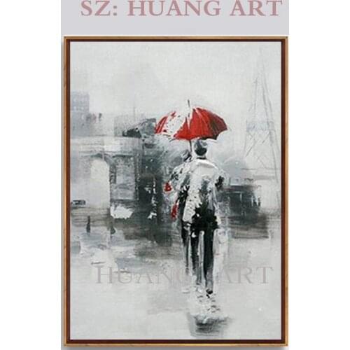 Handmade Modern Home Decor Wall Art painted on Canvas Abstract Animal Wall Art for Home Decoration Happy couples