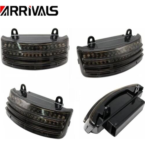 Tri-Bar LED Rear Tail Brake Fender Tip Light For Harley Touring 14-18 Street Glide&Road Glide 15-18