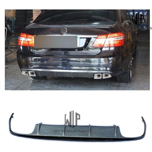 W212 High Quality Carbon Fiber Rear Lip Diffuser Car Styling For Mercedes-Benz E Class AMG Car Body Kit 2010-UP
