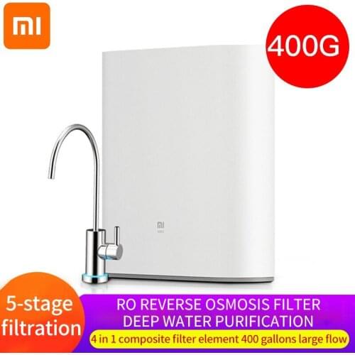 Xiaomi 400G Water Purifier Reverse Osmosis Home Kitchen Water Filtration System App Control Water Quality Monitoring Filter