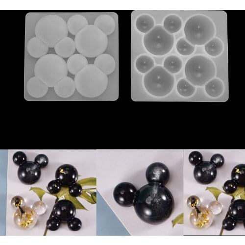 1pcs Resin Mice Head Mold Silicone Pendant Cute Casting Mould for Epoxy Resin DIY Craft Jewelry Making Handmade Tools