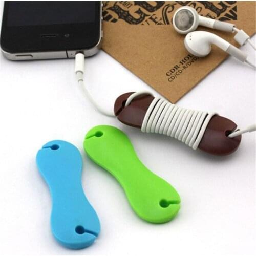 1Pc Fishbone Cable Organizer Plastic Headphone Earphone Cable Organizer Winder Tangle-Free Portable Headset Wrap Cord Manager