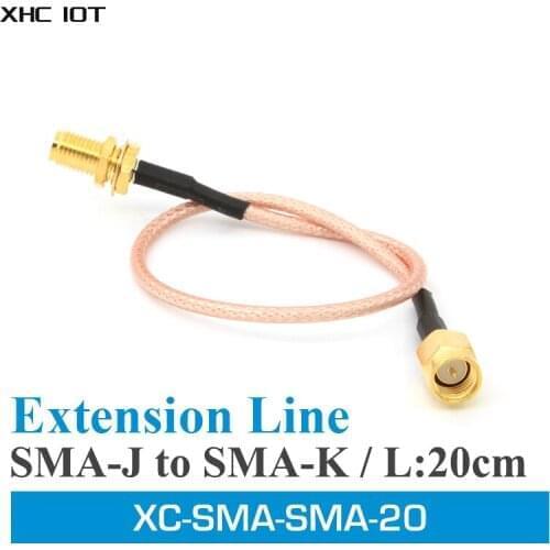 10pcs WIFI Antenna Extension Cable Line 20cm XHCIOT XC-SMA-SMA-20 SMA Male To SMA Female Cable Connector