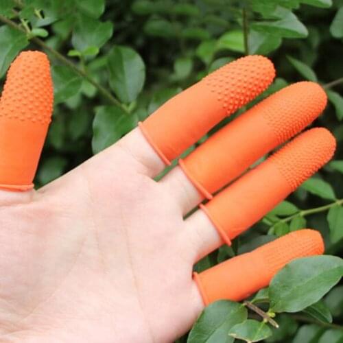 100Pcs Nail Art Latex Rubber Protective Antislip Fingertips Gloves Latex Rubber Finger Cots Antistatic Gloves Wholesale
