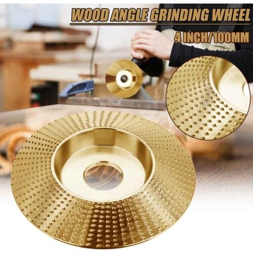 100x22mm Wood Grinding Wheel Rotary Disc Sanding Wood Carving Tool 2 Colors Abrasive Disc Tools For Angle Grinder