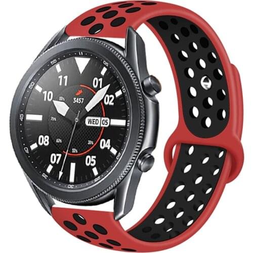 20/22mm watch band for Samsung gear s3 Frontier/Classic Sport Breathable silicone bracelet Galaxy watch 46mm/42mm/Active 2 Strap