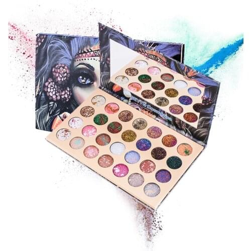 28 Colors European And American Niche Mermaid Eyeshadow Palette Waterproof And Non-Tipping Eyeshadow