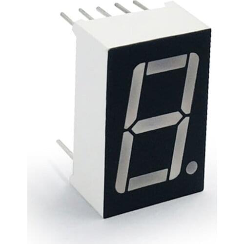 MCIGICM 20pcs 7 segment common Cathode 1 Bit digital Tube 0.56" 0.56in. Red LED Display 7 segmentos LED Digital tube