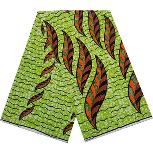 African Ankara Real Wax Printed Cotton Fabrics By Yard 100%Breathable Veritable Nigerian Dress Material Fabric For Sewing VL 705