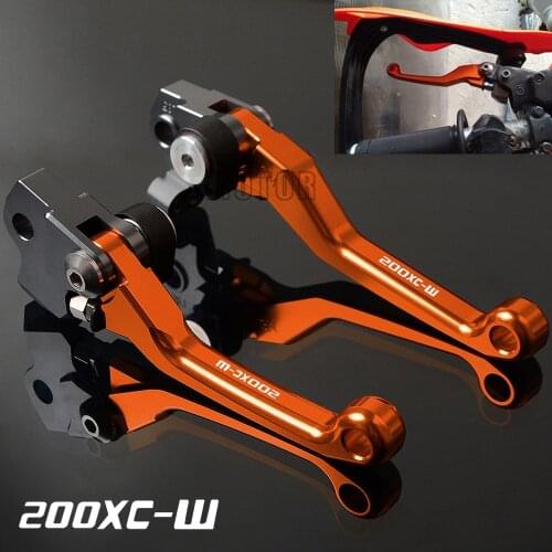 For 200XC-W 2005-2016 200 XC-W XCW XC W CNC Aluminum Motorcycle DirtBike Dirt Pit Bike Motocross Pivot Brake Clutch Levers