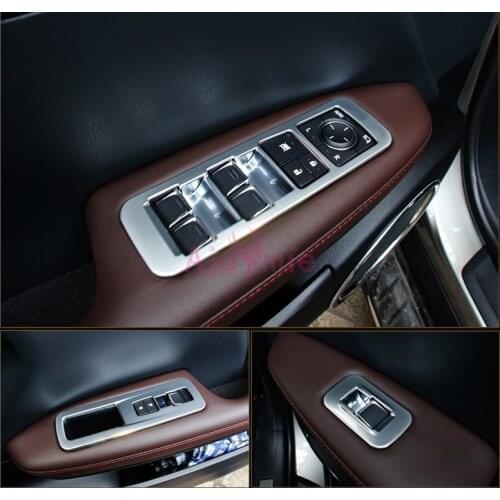 Car Interior Door Armrest Panel Window Switch Lift Buttons Cover Trim Sticker 2016 2017 For lexus RX 450h 350 270 Accessories