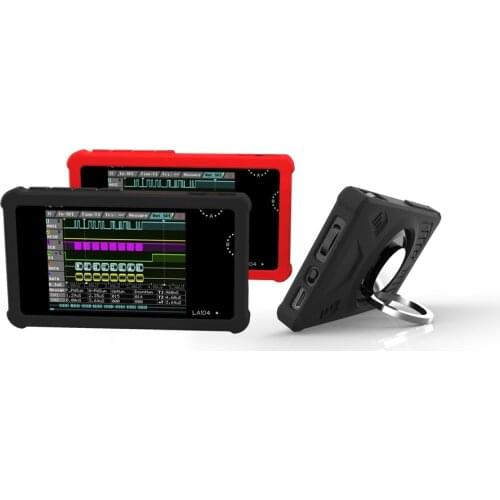 Black Silicone Protective Case With Ring Stand For Mini LA104 Logic Analyzer 2.8 Inch Protect Shell Cover External