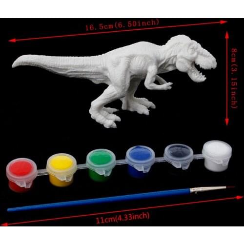 DIY Coloring Painting Animal Dinosaur Model Drawing Graffiti Kids Children Toys Y4UD