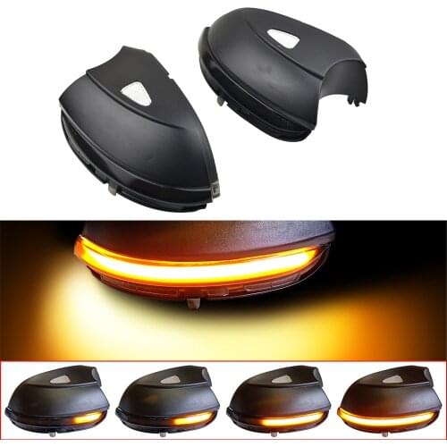 For VW Passat CC B7 Beetle Scirocco Jetta MK Flashing Water Rearview Side Dynamic Turn Signal Light Rearview Mirror Indicator