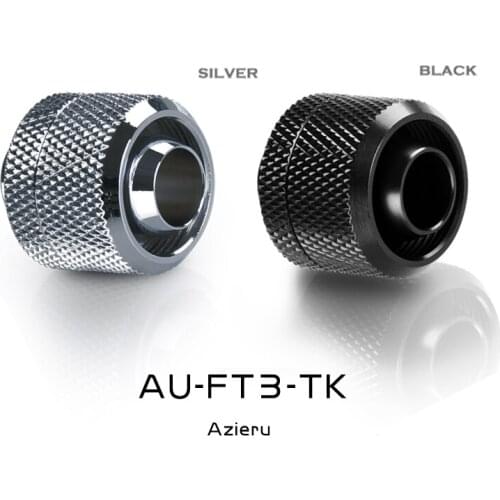 Azieru PC Water Cooling Fitting,3/8"ID * 5/8"OD 10x13mm/10X16mm,Soft Tube Connector For PVC/PE Flexible Tubing 4pcs,AU-FT3-TK