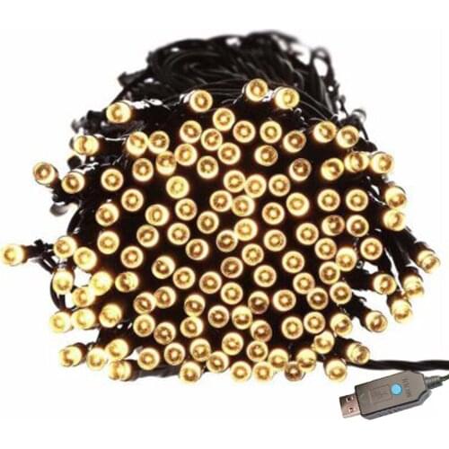 10/20m USB Garland LED String Light Wedding New Year Party Christmas Tree Decoration for Home Warm White Fairy Lights Outdoor