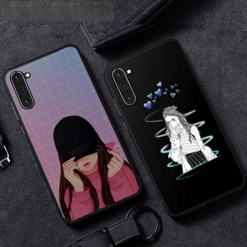 Ins heart senior boys and girls Phone Case For Samsung A51 A32 A52 A71 A50 A12 A21S S10 S20 S21 Plus Fe Ultra
