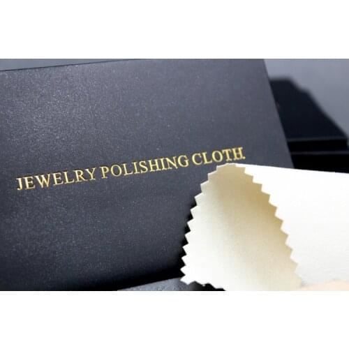 100PCS 10X6.5CM Individual Black Package Silver Polish Cloth Anti Tarnish Jewellery Tools Sterling Silver Polishing Cleaning