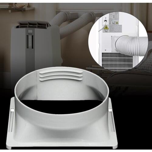 Exhaust Pipe Interface for Mobile Air Conditioning Exhaust Pipe Exhaust Hose Tube Connector Pipe Flat Nozzle 15cm