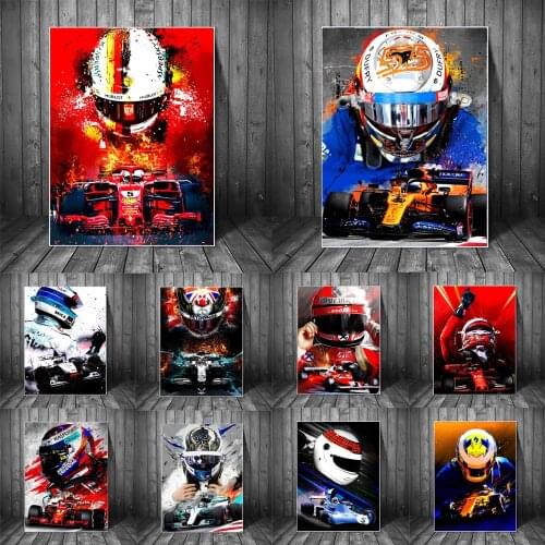 Formula 1 Alternative Posters and Prints Abstract Cars Canvas Painting Wall Art Pictures For Living Room Home Decor Cuadros