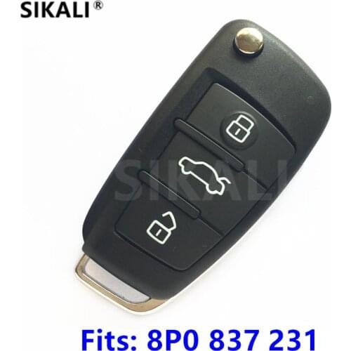 SIKALI Upgraded Car Remote Key suit for AUDI A3 S3 8P0837231 / 5FA008750-10 2003 - 2006