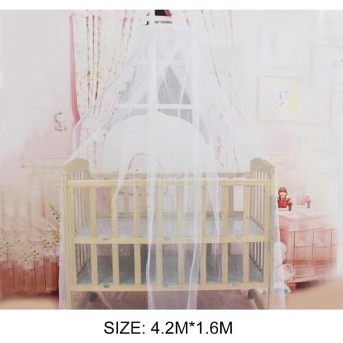 Summer Baby Bedding Crib Mosquito Net Portable Size Round Toddler Baby Bed Mosquito Mesh Hung Dome Curtain Net