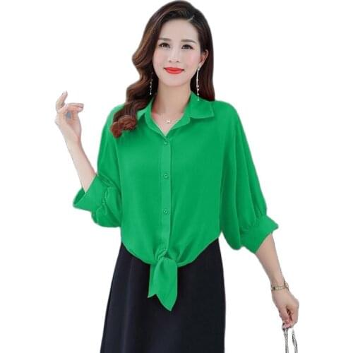 Hot New Fashion Bohemian Flower Print Women Casual Batwing Sleeve Chiffon Vintage Style Summer Plus Size Clothing