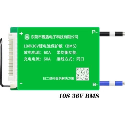 10S 36v 15A 20A 30A 40A 50A Li-ion Lithium Battery BMS 36V E-bike Lithium Battery Pack with Electric Bicycle E-bike 10S 36V BMS