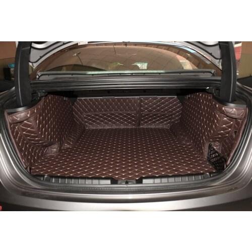 Best quality! Special trunk mats for Maserati Ghibli 2018-2014 waterproof cargo liner boot carpets for Ghibli 2015,Free shipping